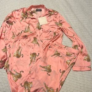 Kittenish tiger pajamas